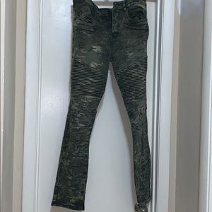 Dark Green Camo Waimea Jeans